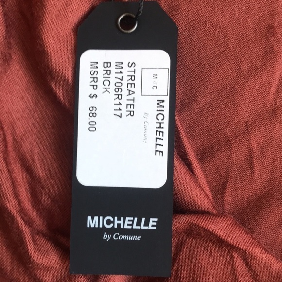 Michelle by Comune Streater Modal T-shirt Dress in Brick Size Small - Picture 6 of 10